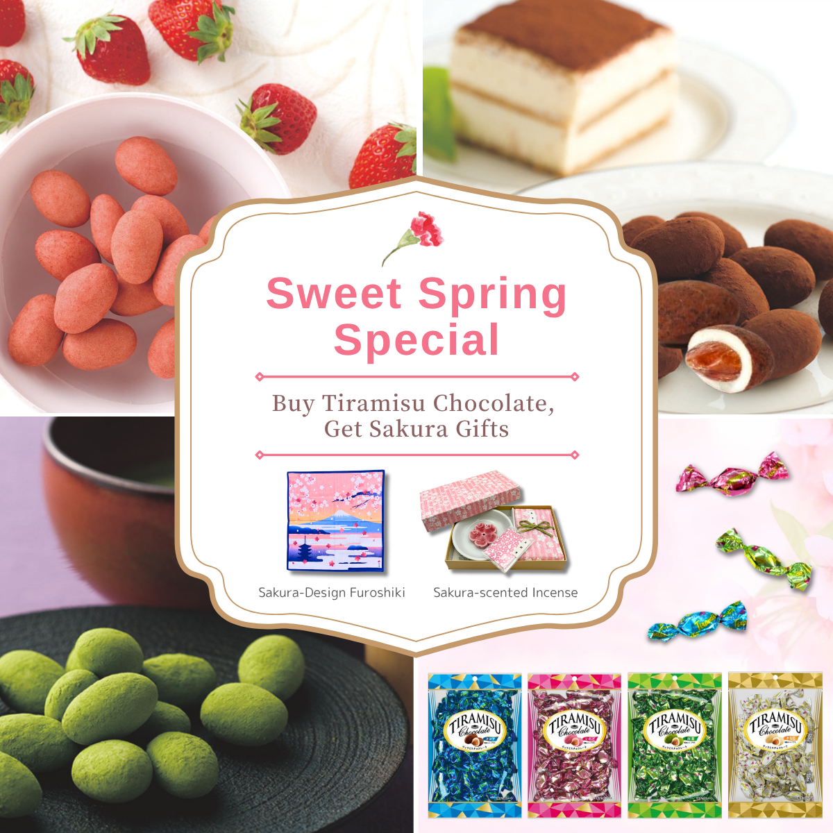 You-ka Tiramisu Chocolate: Matcha (Sakura Gifts with Qualifying Purchase)